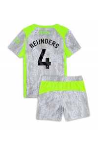 Manchester City Tijjani Reijnders #4 Babyklær Tredje Fotballdrakt til barn 2025-26 Korte ermer (+ Korte bukser)